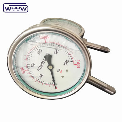 Υψηλής πίεσης πετρέλαιο Psi 1000 bar Boom Sprayer Manometer