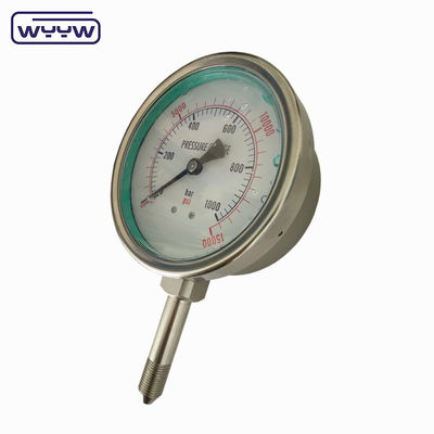 Υψηλής πίεσης πετρέλαιο Psi 1000 bar Boom Sprayer Manometer