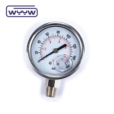 OEM ODM OBM υγρό γεμάτο μετρητή πίεσης 100 mm υλικό από ανοξείδωτο χάλυβα