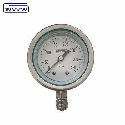 WYYW Μετρητής υψηλής πίεσης 60mm Πυρομετρητές γεμάτοι λάδι από σιλικόνιο από ανοξείδωτο χάλυβα