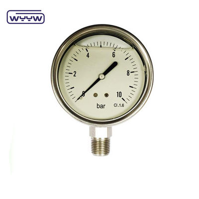 60mm SS304 Βιομηχανικό υγρό γεμάτο U Tube Manometer