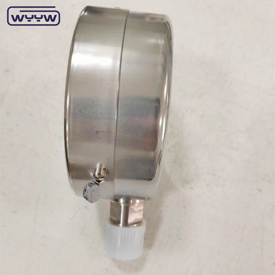 κενό σύνθετο ξηρό ss304 κάτω σύνδεση G1/2&quot; 4 ίντσες καλή τιμή μετρητή πίεσης -1+1bar