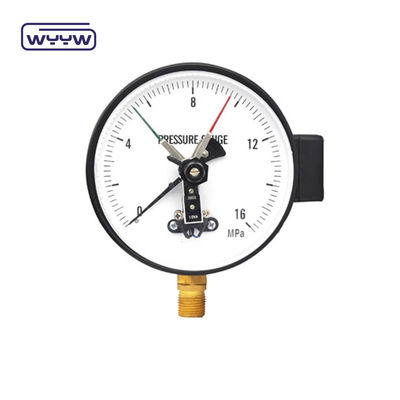 Ηλεκτρικός μετρητής πίεσης επαφής 100mm 380V Σιδηρουργικό μανόμετρο