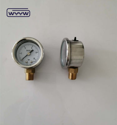 1.5 &quot; 40mm Γλυκερίνη γεμάτο μετρητή πίεσης Manometer 100kpa κάτω σύνδεση