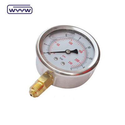 0-100 Mpa Manometer Δοκιμαστή πίεσης αέρα Τύπος σύνδεσης κάτω θύρας