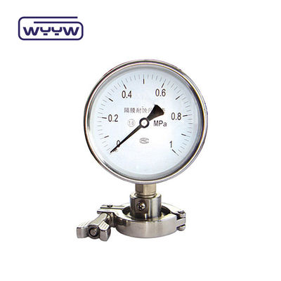 100 mm NPT Thread Standard Diaphragm Pressure Gauge με άμεσο τύπο τοποθέτησης στο κάτω μέρος