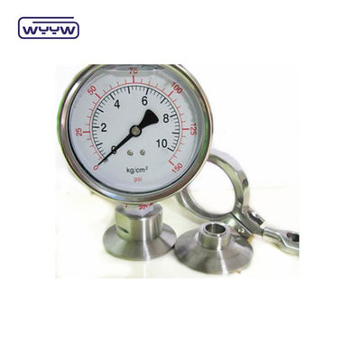 100 mm NPT Thread Standard Diaphragm Pressure Gauge με άμεσο τύπο τοποθέτησης στο κάτω μέρος