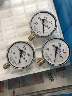 4-ιντσών (100mm) Chrome Case Vacuum Pressure Gauge με εύρος -0.1~0MPa για ακριβή μέτρηση κενού