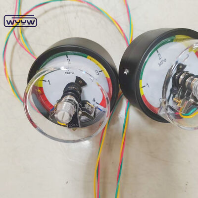 63 mm ηλεκτρικό μετρητή πίεσης επαφής με πίσω σύνδεση και εύρος 4MPa για βιομηχανικές εφαρμογές