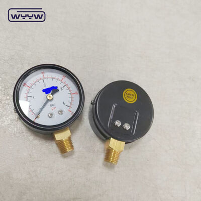 Ραδιακή σύνδεση 60 mm Bar Pressure Gauge Μετρητής πίεσης αερίου
