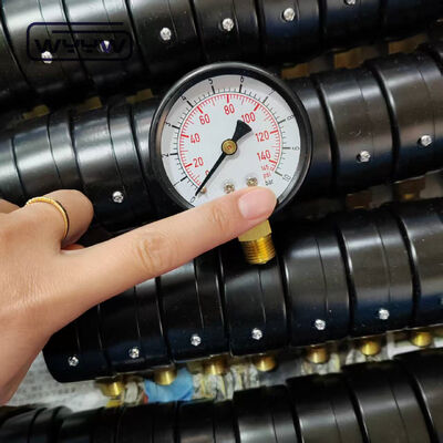 Ραδιακή σύνδεση 60 mm Bar Pressure Gauge Μετρητής πίεσης αερίου