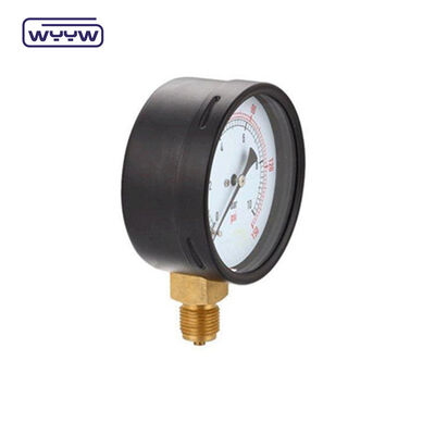 Ραδιακή σύνδεση 60 mm Bar Pressure Gauge Μετρητής πίεσης αερίου