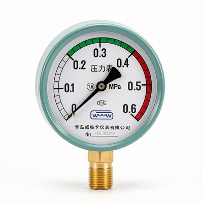 2 Inch Case Size High Pressure Gauge Ani Vibration Measurement Range 0 to 6000 Psi Suitable for Industrial Applications